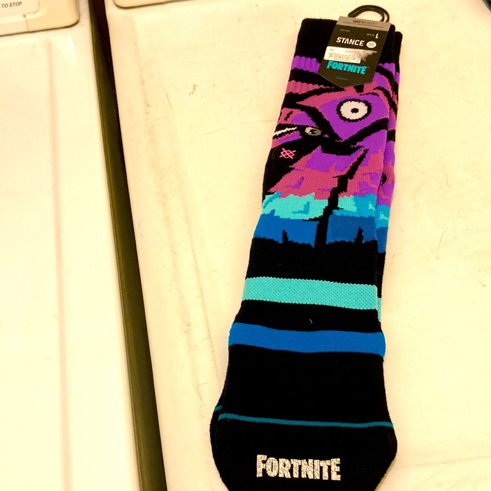 Socks Fortnite to calf Sz L NWT